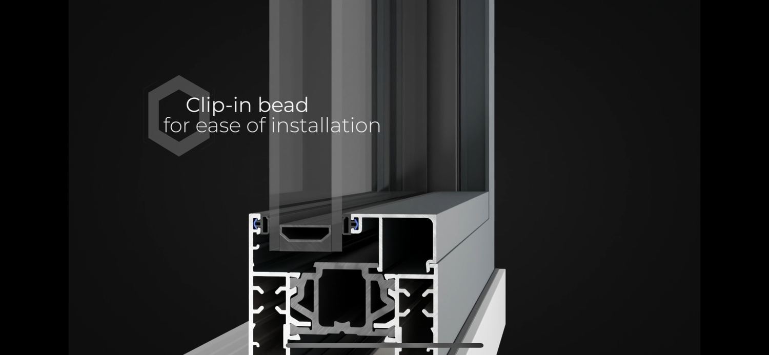 Image showing the easy glazing bead installation 