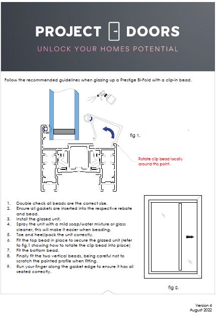 Image thumbnail of the glazing bead installation guide front page