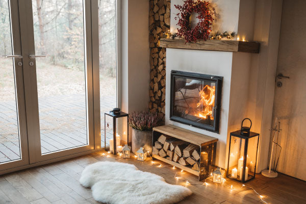 Image of a Bifolding Door in a cosy living room