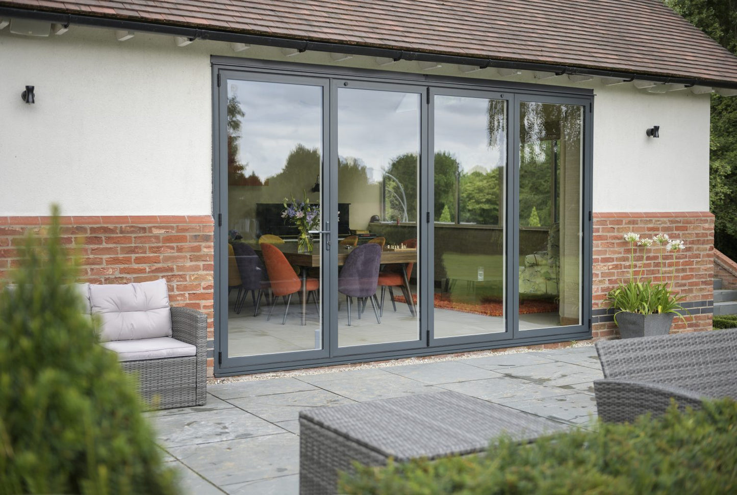 Sheerline Grey Aluminium Bifolds